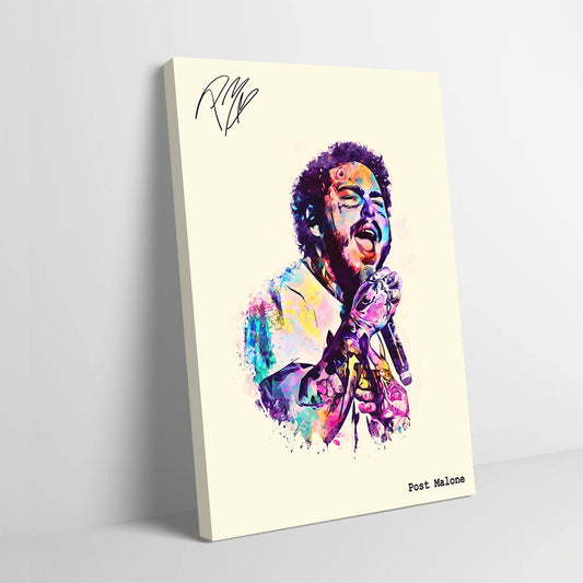 Post Malone Colorful Portrait Poster