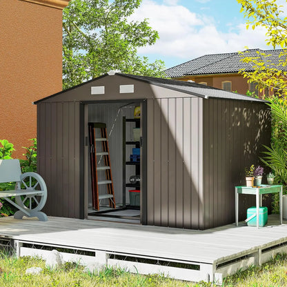 9x6ft Metal Storage And Tool Shed