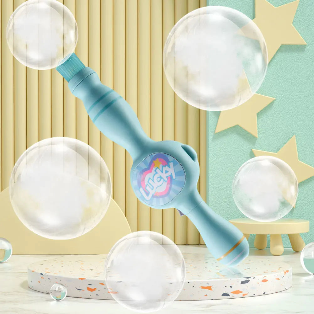 Portable Bubble Maker, Elastic Smoke Bubble Machine, Automatic Bubble Blower for Kids
