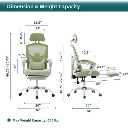 Ergonomic, Reclining, Gaming, Computer Desk Chair