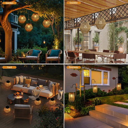 Waterproof Hanging Solar Lanterns for Outside