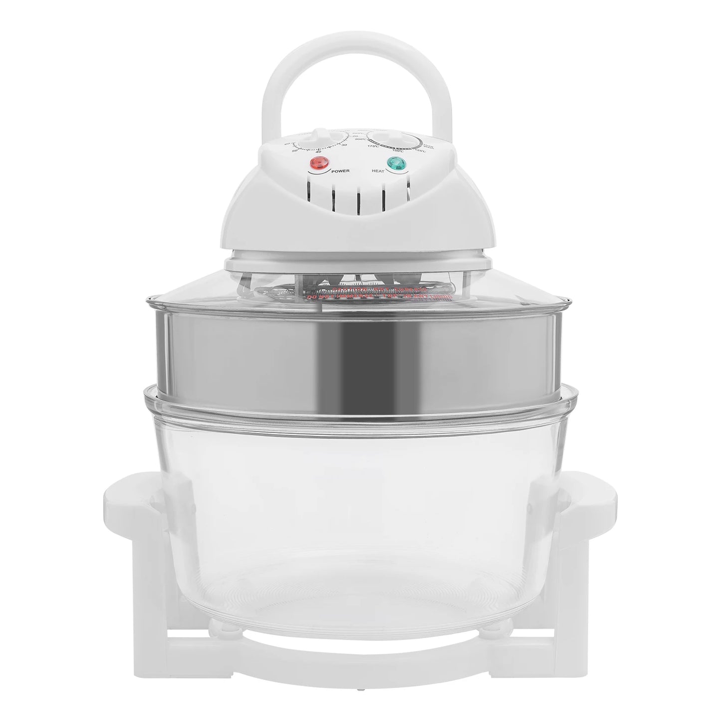 360° Hot Air Circulation Oil-Free Cooker with Grill Rack for Home Kitchen