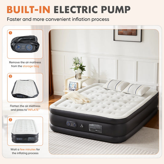 Blow Up Double Height Air Mattress