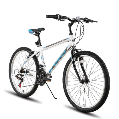 24/26 inch Mountain Bike, 21 Speeds High-Carbon Steel Frame