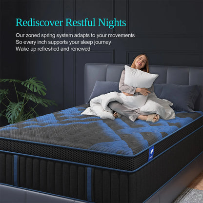 Gel Memory Foam Hybrid Pocket Spring Mattress In A Box