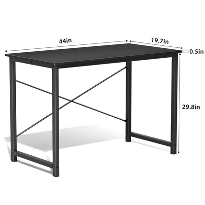 Modern Simple Style Compact Metal Frame Computer, Office, Writing, Study, Gaming Table, Easy Assembly