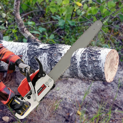22 Inch Chainsaw Gas Power, Portable Woodcutting Gas Chain Saw for home and garden