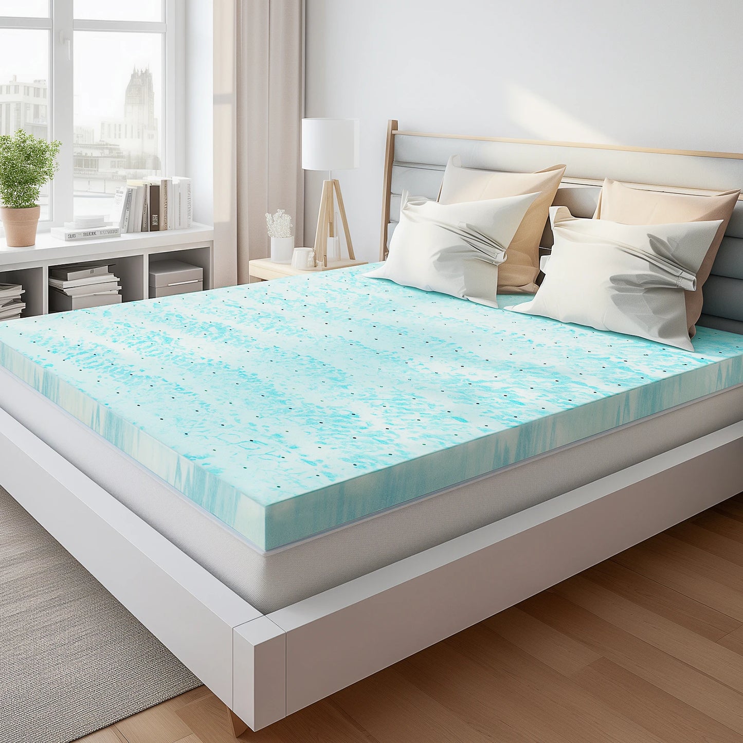 2-3 Inch Cooling Gel Memory Foam Mattress Topper