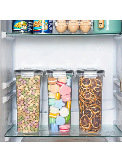 4pcs Large Food Storage Containers With Lids,