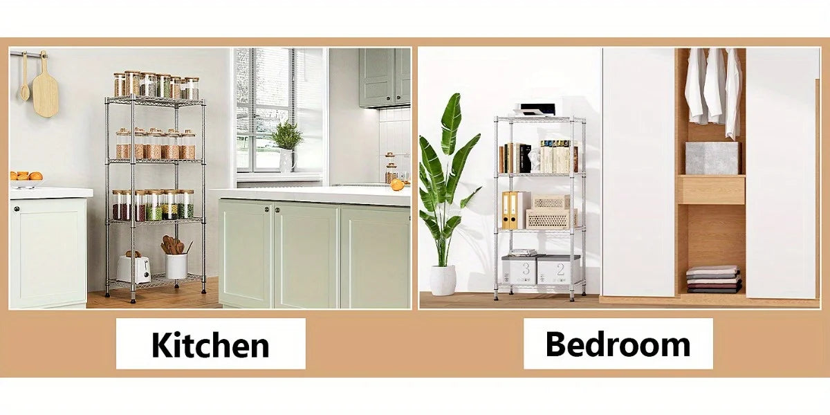 Multi-Tier Steel Utility Shelving Unit