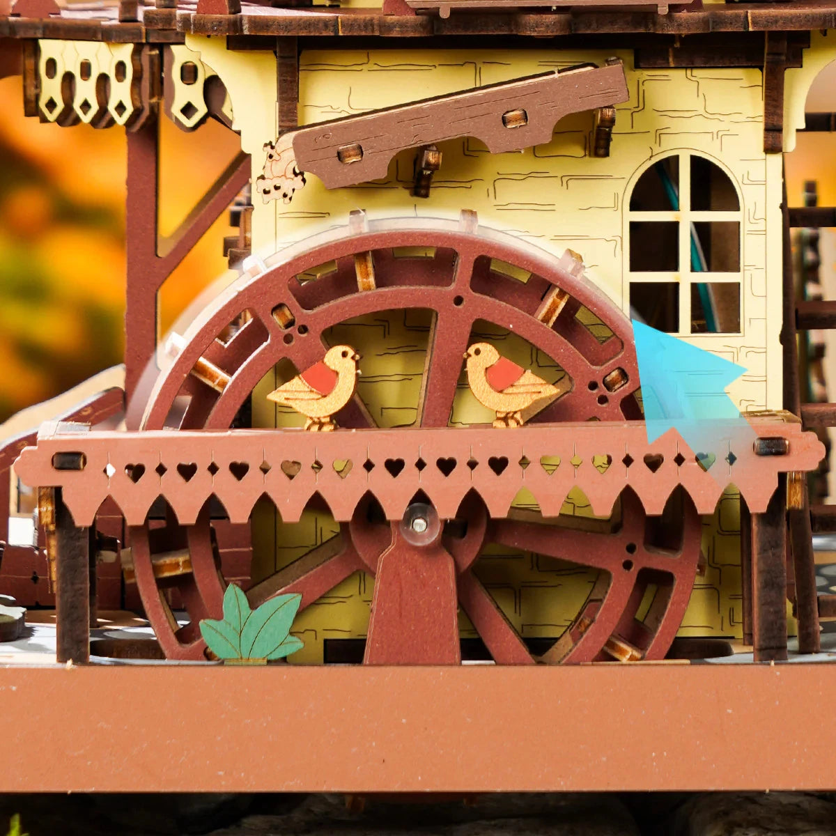 Cuckoo Clock Mechanical 3D Wooden Puzzle Unique Desk Home Decor