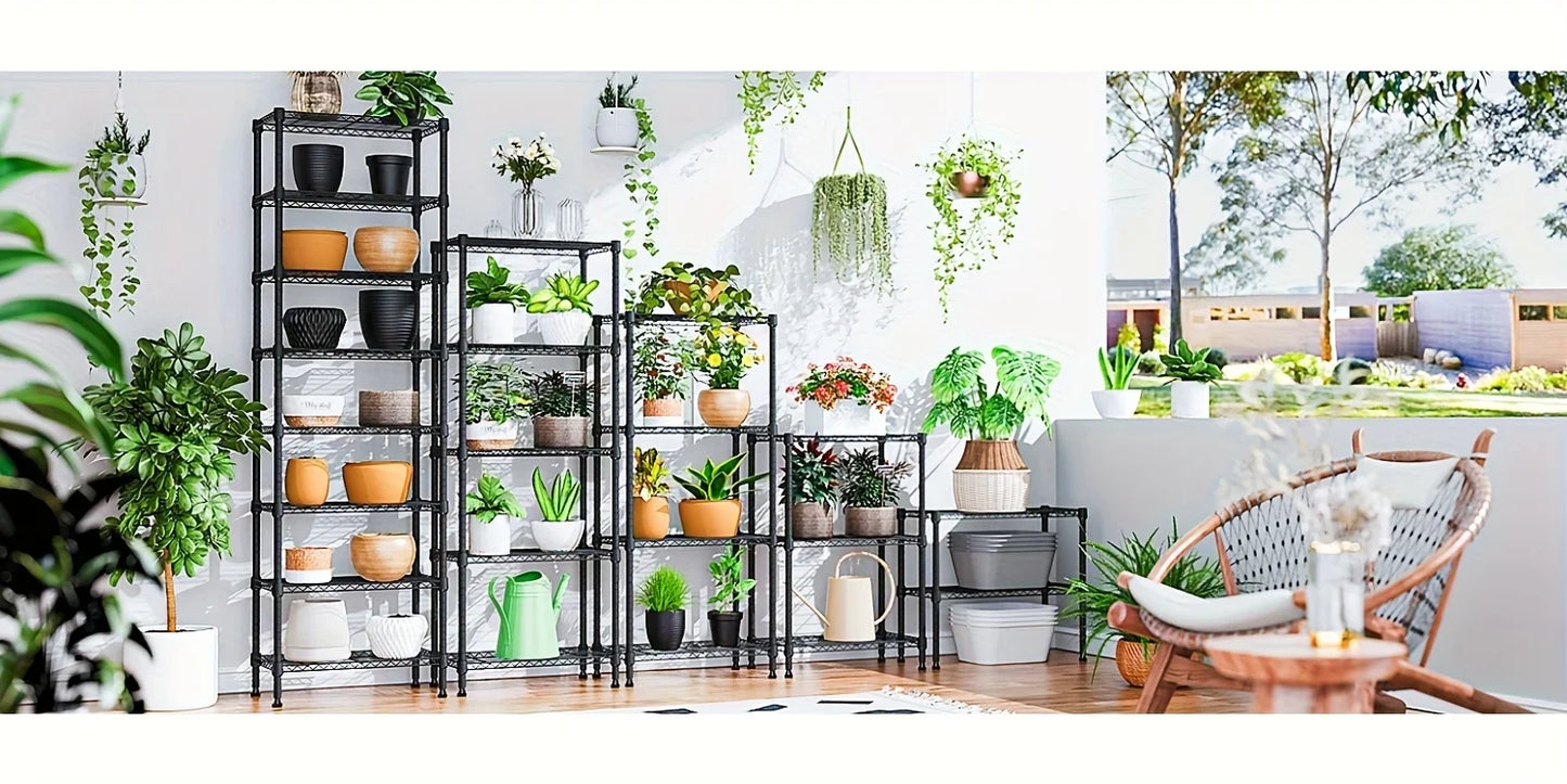 Multi-Tier Steel Utility Shelving Unit