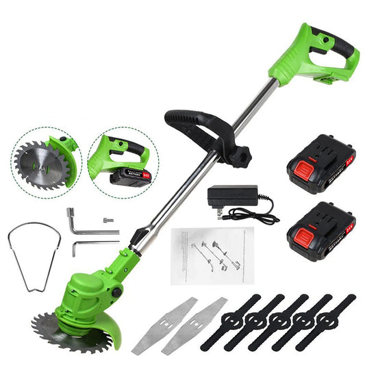 Electric Grass Trimmer 2-in-1 Cordless Cutter With 2x Battery