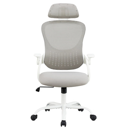 Comfortable Ergonomic Mesh Office, Computer Desk, Flip-up Arms Chair