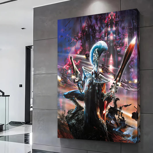 Craftworld Aeldari Poster Customizable Printed Canvas