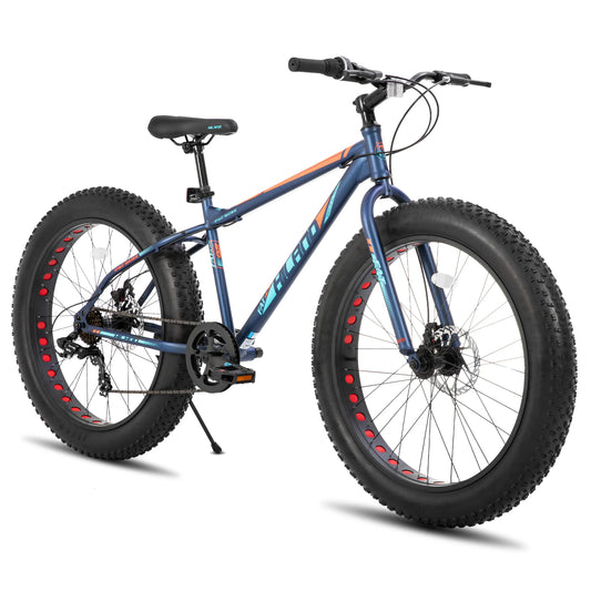 20 Inch Fat Tire Mountain Bike, 7-Speed, Dual-Disc Brake