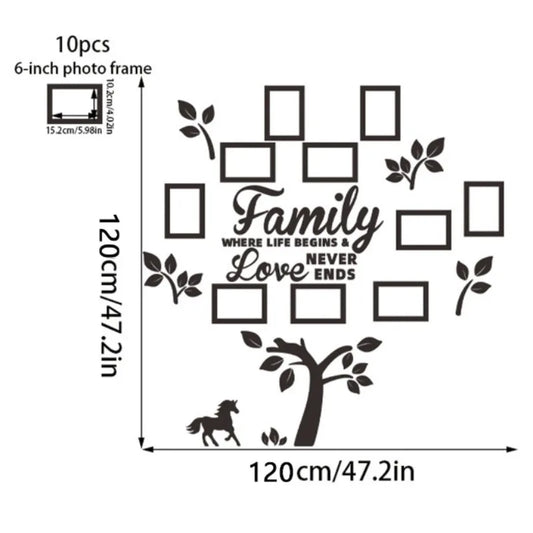 3D Acrylic Photo Wall Decor - DIY Customizable Photo Collage Kit for Home Wall Art, Acrylic Frame