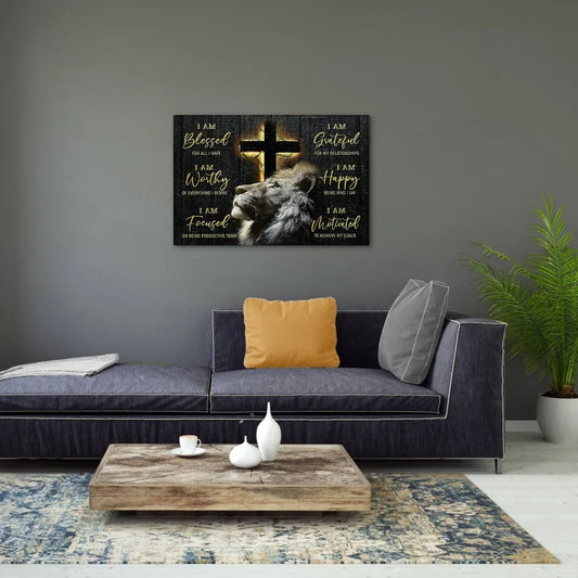 Jesus Lion Canvas Wall Art